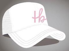 HB White and Pink Cap